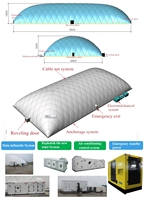 Grande structure de membrane de tente gonflable -- Air Dome, la taille accepte la personnalisation, les ventes directes d'usine, les concessions de prix