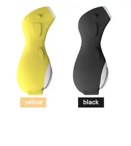 黑白黄色可爱企鹅形阴蒂乳头振动器硅胶色情卡通吮吸振动器