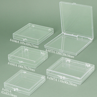 Boîte en plastique rigide transparente personnalisée YUZMEI avec couvercle à charnière, pour la conservation de pierres précieuses, pièces de monnaie, spécimens, minéraux bruts, étui de présentation en styrène