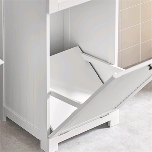 Combohome <span class=keywords><strong>Armoire</strong></span> à <span class=keywords><strong>linge</strong></span> en bois pour <span class=keywords><strong>salle</strong></span> <span class=keywords><strong>de</strong></span> <span class=keywords><strong>bain</strong></span> blanche <span class=keywords><strong>avec</strong></span> tiroir - Product Image 5