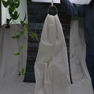 Vải Không Dệt Viscose Tơ Nhân Tạo 100% Vải Không Dệt Vải Không Dệt Nửa Chữ Thập Họa Tiết Dập Nổi Màu Trắng Dùng Cho Khăn Ướt Khô - Product Image 5