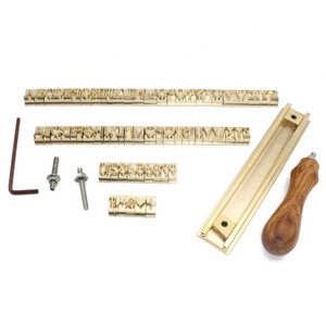 Matrices de lettres en laiton pour marquage à chaud 2*4*15mm, lettres de marquage en laiton britanniques, lettres de codage en vrac - Product Image 1