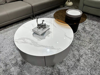 Table basse de luxe de conception nordique morden avec des jambes en métal meubles de maison modernes pour la Table basse de centre de salon