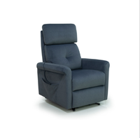 Fauteuil inclinable électrique en tissu avec poche latérale pour personnes âgées, idéal pour le salon et la maison