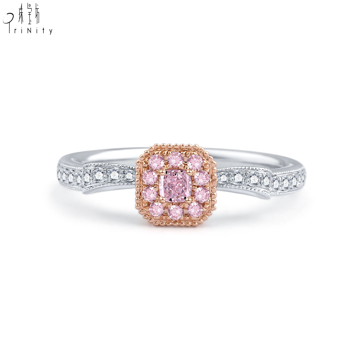 18K White And Rose Gold