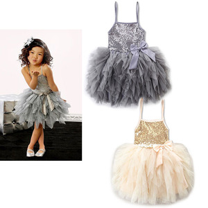European Style Kids Suspender Skirt Baby Girl Sequin Skirt - Product Image 1