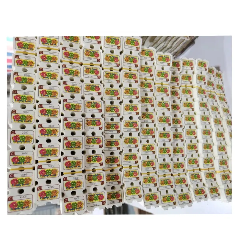 Custom Arcade Game Pull Tabs Lottery Tickets Printing