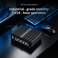 Mini PC Firewall Intel N150 sin Ventilador con 4 Puertos Ethernet 2.5G, Router VPN PfSense para Oficina en Casa e Industrial, Computadora Servidor de Bajo Consumo