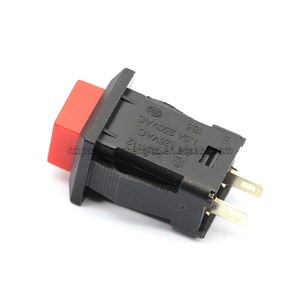 DS-429B 14 мм Мгновенный квадратный кнопочный переключатель 1A/250VAC 3A 125V красный сброс/без блокировки - Product Image 2
