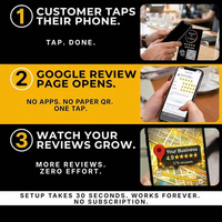 Support de présentation personnalisé en acrylique NFC Google Media avec code QR pour avis clients et évaluations d'entreprise
