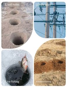 High-Power 63cc Industriële Kwaliteit Handheld Benzine Ponsmachine Diy Landbouwboor Digger Grasland Stapel Elektrische Aarde Vijzels - Product Image 6