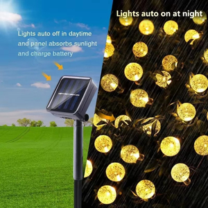 IP65 impermeable 20/100 <span class=keywords><strong>LED</strong></span> <span class=keywords><strong>Solar</strong></span> cadena lámparas de hadas guirnaldas de jardín para decoración de Navidad al aire libre 5M y 12M de longitud - Product Image 5