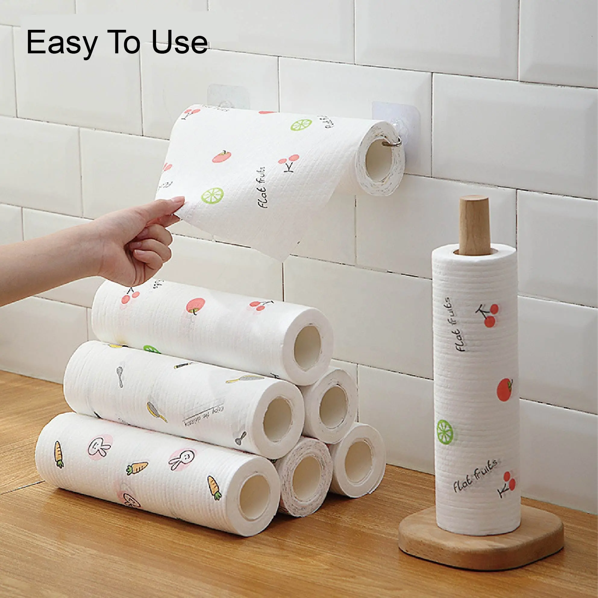Tea Daily Rag Non Stick Oil Lazi Paper 100% Super Absorbent Cotton Funny Towel Cute Decorative Dish Kitchen Duster Cloth