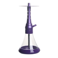 Chicha de luxe en alliage d'aluminium de haute qualité pour fêtes, Narguilé haut de gamme en verre, Chicha élégante