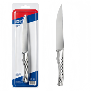 High-quality 8-inch stainless steel steak <b>knife</b> and meat fork <b>set</b>, with honeycomb-shaped hollow ergonomic handle BBQ DIY OEM ODM - Product Image 1