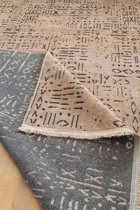 Alfombra de Chenilla con Diseño Geométrico de Diamantes Mira Mink, Ecológica, Apta para Mascotas, Lavable, Antideslizante, de Poliéster y Algodón, Moderna para el Hogar - Product Image 3