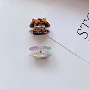 Nouvelle arrivée 3cm mignon <span class=keywords><strong>Mini</strong></span> pinces à griffes pour enfants belle Animal chat marbre acétate de Cellulose cheveux griffe de <span class=keywords><strong>crabe</strong></span> pour cheveux fins bébé filles - Product Image 4