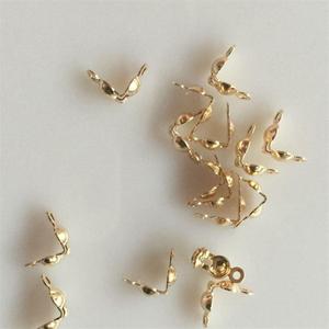 Real 14K Gold Filled Clamshell Bead Tip Clasp Wholesale <strong>Supplies</strong> for <strong>Jewelry</strong> Making Handmade DIY Accessories Finding - Product Image 4