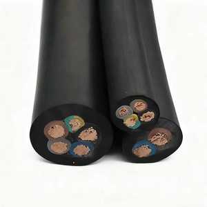 Cable de alimentación de bomba sumergible de 450/750V, núcleo de cobre trenzado, 16A, chaqueta de goma impermeable, tamaños 4x6, cobre puro eléctrico - Product Image 2