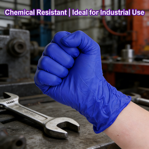 قفازات نيتريل أرجوانية للاستخدام مرة واحدة خالية من البودرة ومضادة للحساسية للاستخدام الطبي وطب الأسنان وصديقة للبشرة متعددة الاستخدامات - Product Image 5