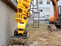 Compacteur à plaques vibrantes hydrauliques pour excavatrices, usage construction, personnalisable