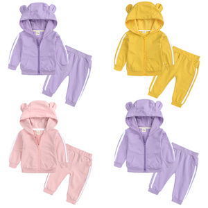 Set di <span class=keywords><strong>Abbigliamento</strong></span> per Bambini Personalizzato Primavera-Autunno, Completo Casual in Cotone per Bambini e Bambine, 2 Pezzi, Adorabile Set di Vestiti per Bambini Piccoli, Vendita all'Ingrosso - Product Image 1