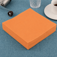 Serviettes en papier écologiques Airlaid 1 pli, pliées en 1/4, couleur personnalisée en gros, pour café, bar, restaurant, hôtel, mariage