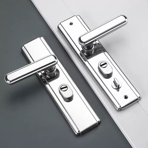 Chất Lượng Tốt Đánh Bóng Thép Không Gỉ Điểm Duy Nhất Đòn Bẩy Khóa Lõi Đồng Thau Cho An Ninh Cửa Xử Lý Khóa Key Hoạt Động An Toàn Cao - Product Image 2