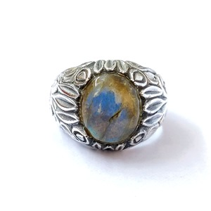 Bague en labradorite, argent sterling 925, bague en pierre précieuse, labradorite, collection artisanale, bagues fines, bijoux en argent, prix de gros - Product Image 1
