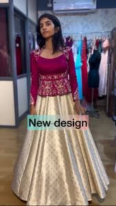Lehenga Choli de Qualité Supérieure pour Femmes, Spécial Fêtes, Élégant pour Réceptions de Mariage et Célébrations, Tenue Ethnique Disponible à la Vente - Product Image 4