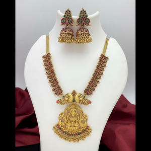 Ensemble de colliers en plaqué or avec pierre de Pota et temple 10581156PGR - Product Image 2