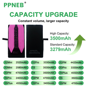 แบตเตอรี่ OEM ใหม่ 0 รอบการใช้งาน ระบบ <span class=keywords><strong>IOS</strong></span> 26 สำหรับแบตเตอรี่แท้ของ <span class=keywords><strong>iPhone</strong></span> สำหรับ <span class=keywords><strong>iPhone</strong></span> 14 รับประกัน 18 เดือน มาตรฐาน CE FCC ROHS - Product Image 4