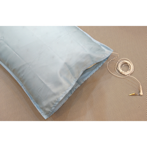 Funda de almohada con conexión a tierra, funda de almohada conductora, sábana antiestática con conexión a tierra, poliéster con filamentos de carbono, rejilla fina - Product Image 1