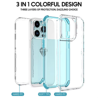 Funda Protectora para Oppo A6 A5 Pro Realme 15 14 Pro, Absorción de Impactos con Airbag, Carcasa Mate con Marco Transparente y Protección de Cámara