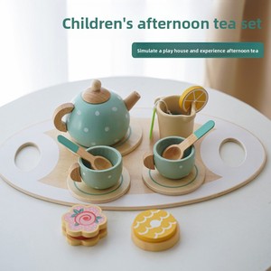 Ensemble <span class=keywords><strong>de</strong></span> <span class=keywords><strong>cuisine</strong></span> en bois nordique CE pour enfants, avec légumes simulés, cafetière et grille-pain, maison <span class=keywords><strong>de</strong></span> jeu complète pour filles <span class=keywords><strong>de</strong></span> 4 à 6 ans - Product Image 5