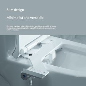 Phito OEM/ODM – Nouvelle fixation de siège de toilette bidet auto-nettoyante, écologique, en plastique ABS, sans électricité, avec double buses rétractables pour salle de bain - Product Image 3