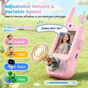 <span class=keywords><strong>Nouveau</strong></span> Talkie-Walkie Vidéo pour Enfants 2026, Appareil de Communication Portable HD Étanche avec Écran, Batterie 650 mAh, Portée Inférieure à 1,5 km - Product Image 2