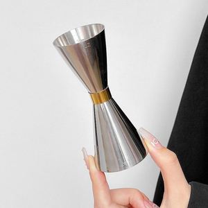 Multi-Size 25/30/45/50/60/90ml Bartender Measuring Tool Double <b>Ended</b> <b>Bar</b> Metal Ounce Cup Mr.Slim Japanese Cocktail Jigger - Product Image 3