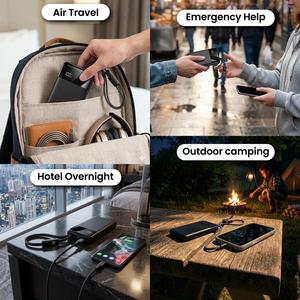 Banco de Energía de 10000mAh Aprobado por Aerolíneas, ODM OEM, con Cables Integrados, 4 Salidas, Cargador Portátil para Emergencias y Campamentos <span class=keywords><strong>al</strong></span> Aire Libre - Product Image 5