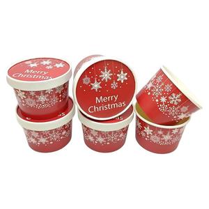 Cucharas Desechables de Papel Biodegradables de Alta Calidad para Postre, Cucharas Mini para Helado y Gelato de 6oz 8oz 10oz 12oz - Product Image 1