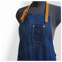 Tablier de travail en toile Niuweili, style cowboy, sans manches, lavable et réutilisable, avec option de logo personnalisé, idéal pour le nettoyage, les salons de beauté et le quotidien