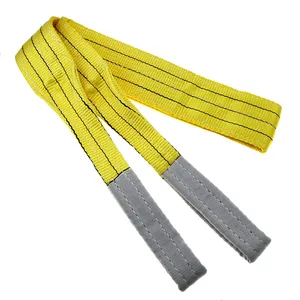 Hoge Kwaliteit Polyester Webbing Sling Platte Oog Webbing Sling Voor Tillen