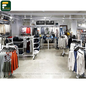 Exhibidor de Ropa Contemporáneo para Tienda, Mostrador de Ropa, Mueble de Exhibición de Vidrio para Prendas, Muebles para Minoristas - Product Image 2