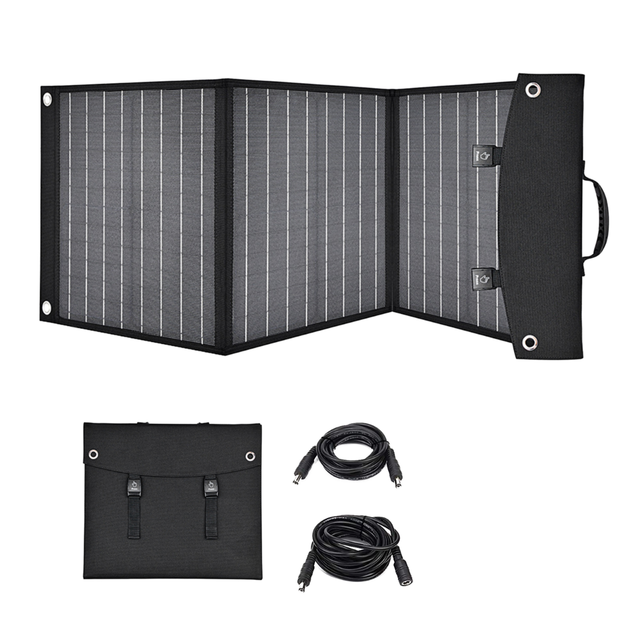 100Watt 18V 12V Monocrystalline Foldable Solar Panel Portable Solar Charging Kit for Camper RV 4WD Car Battery