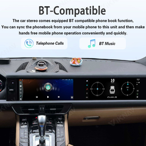 Radio Multimedia para Auto Android de Doble Pantalla de 12.3 Pulgadas para Porsche Cayenne 2010-2017, CarPlay, GPS, Navegación, Pantalla Táctil, Unidad Principal - Product Image 4