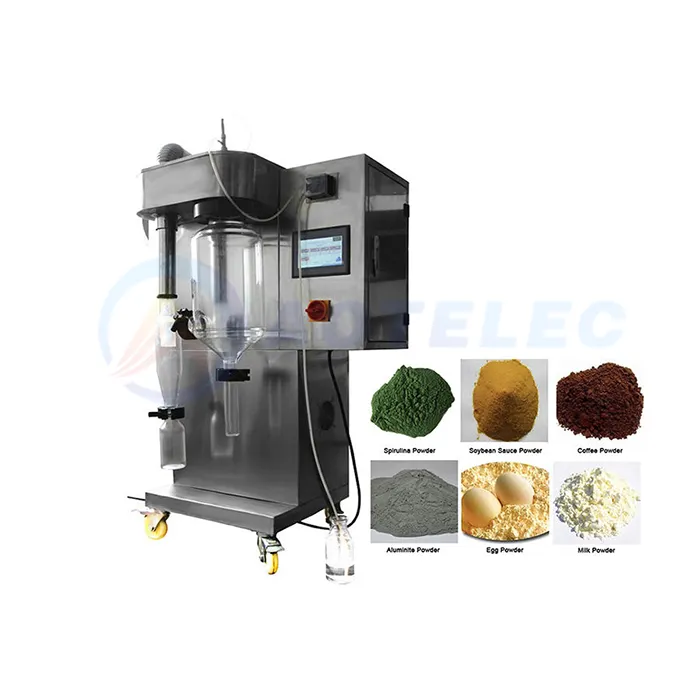 Small Fluid Bed Processor Stainless Steel Small Solvent Powder Spray Dryer Powder Processing