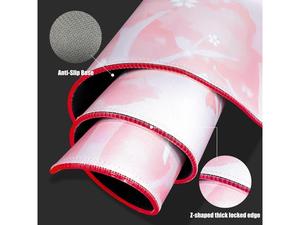 Alfombrilla de ratón para juegos RGB, alfombrilla de ratón para teclado de ordenador LED Rosa cereza - Product Image 2