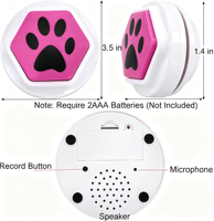 Personnalisé Chien Discours Voix Répondre Enregistrement Enregistrable Animal Chien Son Formation Intelligent Parler Boutons Buzzers Jouet Bouton