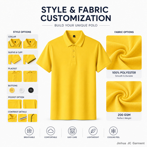 Chemise Homme Personnalisée avec Logo, 200 g/m², 40S, Haute Élasticité, 65% Coton 35% Polyester, Respirante, Séchage Rapide, Performance, Manches Courtes - Product Image 4