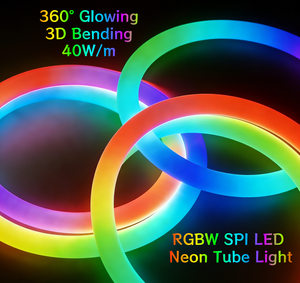 Pixel RGBW SPI 360 °   Tubo de Luz LED Neon Flex 3D de 96 Pixeles, 5V, Resistente al Agua IP67, para Exhibición en Salas de Exposición, Villas y Torres - Product Image 4